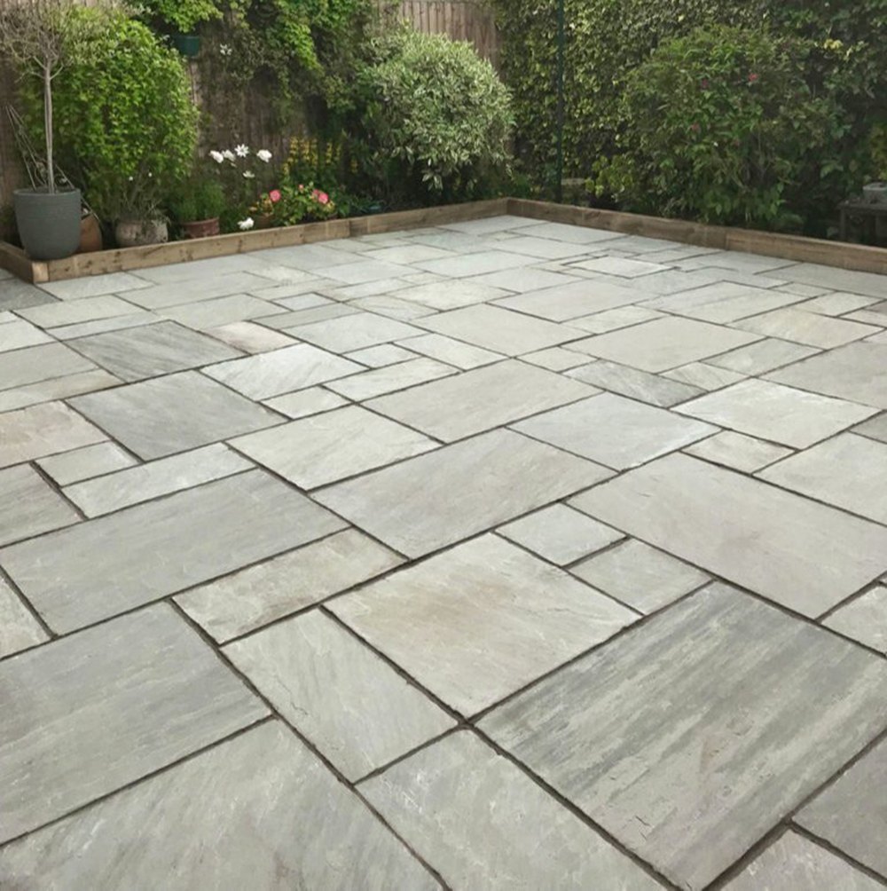 Kandla Grey Sand Stone Paving Tiles