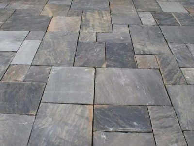 imperial black sandstone paving